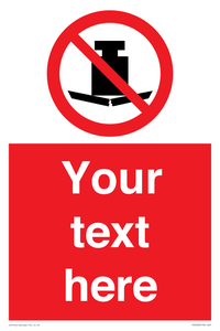 Custom No Heavy Loads Sign